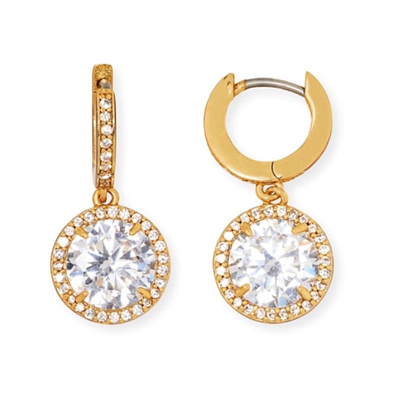 $58 Kate Spade something sparkly spade huggies gold - Picture 1 of 8